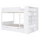 preview thumbnail 10 of 14, Maximized Storage Space Wood Bunk Bed With 2 Drawers and Multi-layer Cabinet, Health and Comfort, White