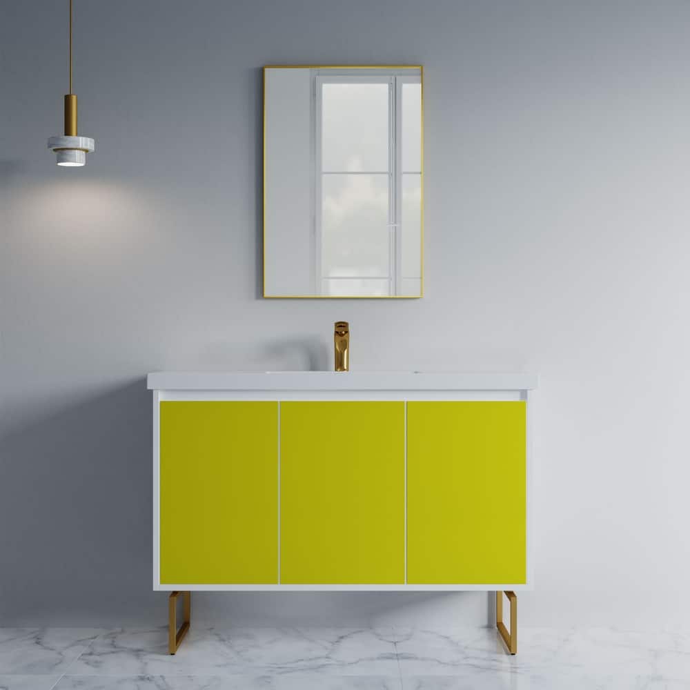 Kennan 48" Single Bathroom Vanity Set with Rectangle Legs