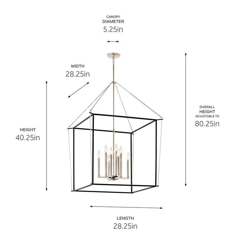 Kichler Lighting Eisley 8-Light Foyer Pendant Light