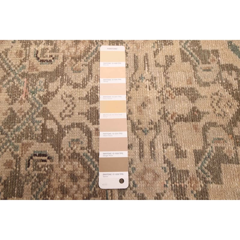 ECARPETGALLERY Hand-knotted Antalya Vintage Taupe Wool Rug - 3'2 x 5'2