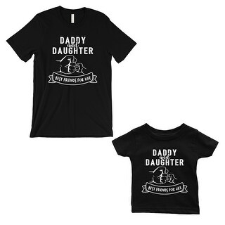 Shop Daddy Daughter Fist Bffl Dad And Baby Matching Gift T Shirts