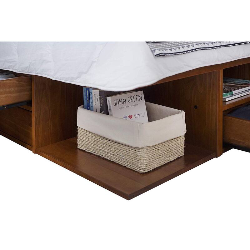Copper Grove Rivne Storage Platform Bed with Drawers and Shelves