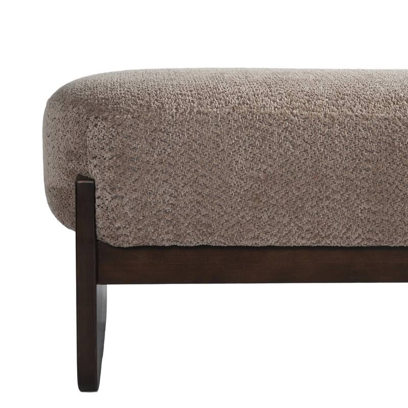 Christopher Knight Home - Havenport Modern Upholstered Bench with Textured Loop Yarn Fabric