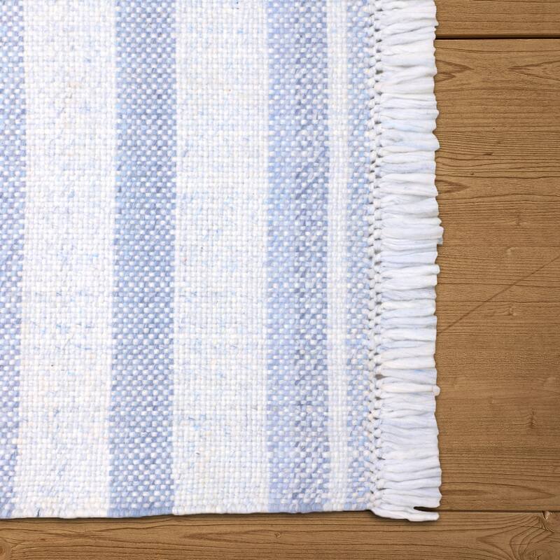 Sevita Striped PET Yarn Indoor/Outdoor Area Rug