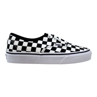 vans authentic checkerboard black white