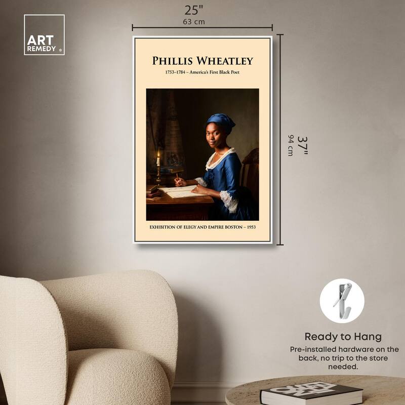 America's First Black Poet Canvas by Art Remedy