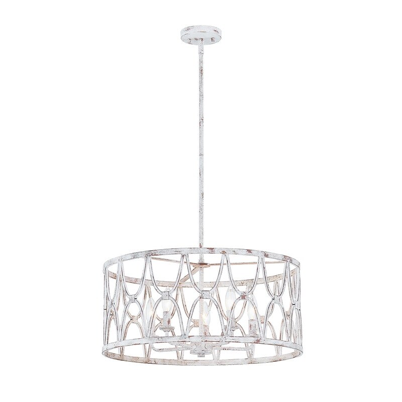 Cavana 5 light drum chandelier top