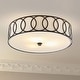 preview thumbnail 10 of 48, Elizabeth Metal LED Flush Mount, by JONATHAN Y 3-Light - Oil Rubbed Bronze