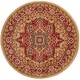 preview thumbnail 27 of 29, SAFAVIEH Mahal Reka Traditional Grandeur Red/ Natural Rug 5'1" Round - Red/Natural - Round