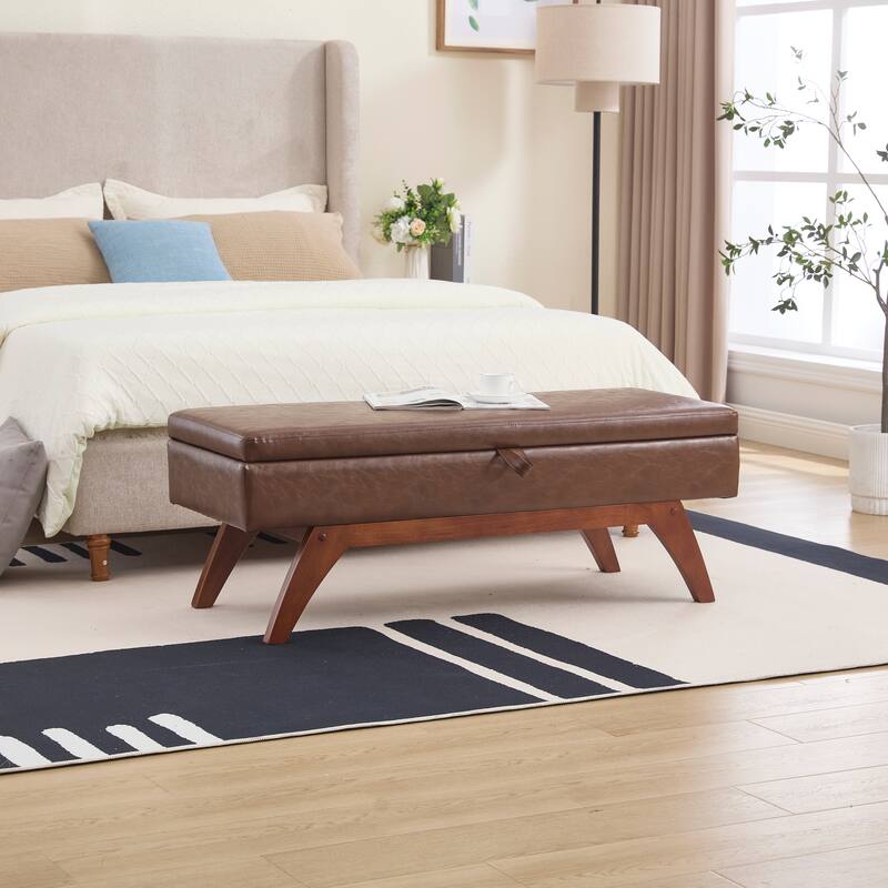 Upholstered storage Bench
