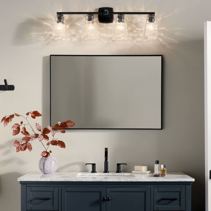 Kichler 55217WTR Marant 4 Light 33" Wide Vanity Light with Clear Water
