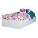 preview thumbnail 1 of 4, South Shore Logik Twin Mates 39-inch Bed with 3 Drawers White