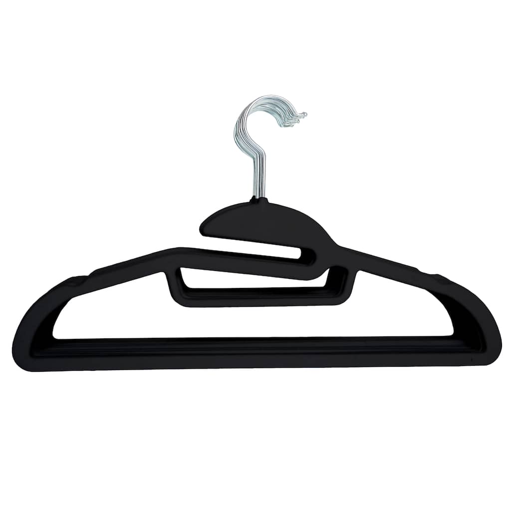 Simplify 24 Pack Ultimate Hanger in Black - 16.125"x 9"x .1875"