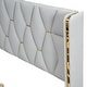preview thumbnail 8 of 26, Full Size Upholstered Platform Bed with PU Leather Headboard and Sturdy Frame