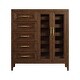 preview thumbnail 3 of 3, Marlow 5-Drawer Solid Red Oak Gentleman's Chest, Sable