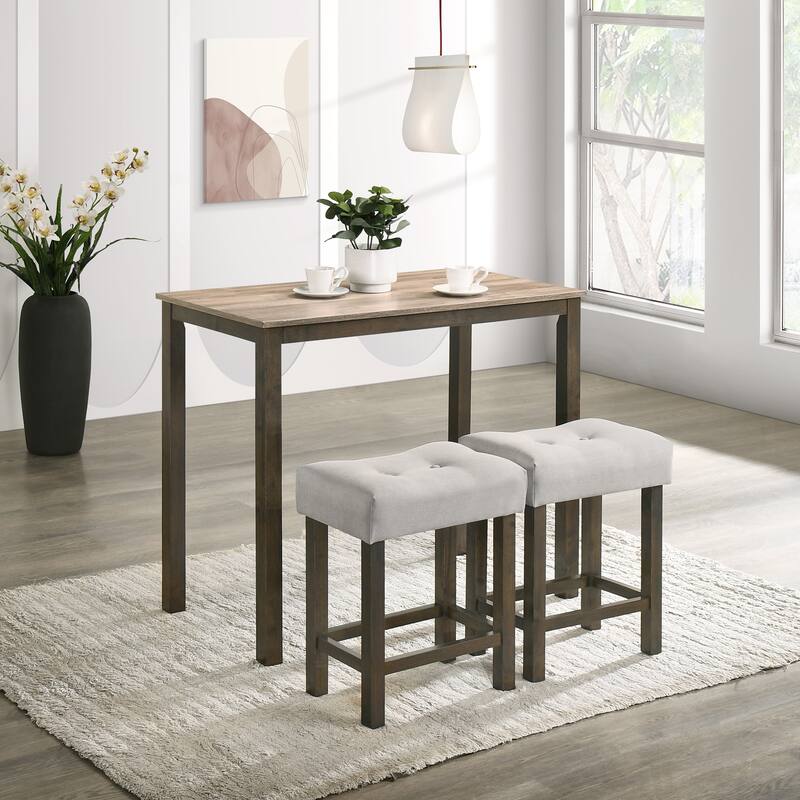 CraftPorch Classy 3-piece Counter Height Dining Set