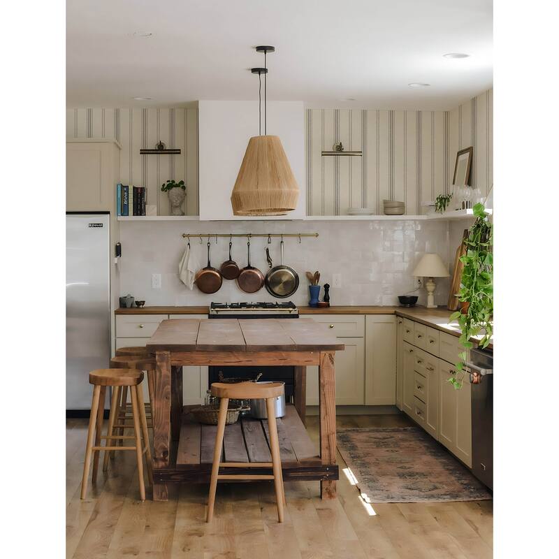 Chesapeake Lovage Charcoal Linen Stripe Wallpaper