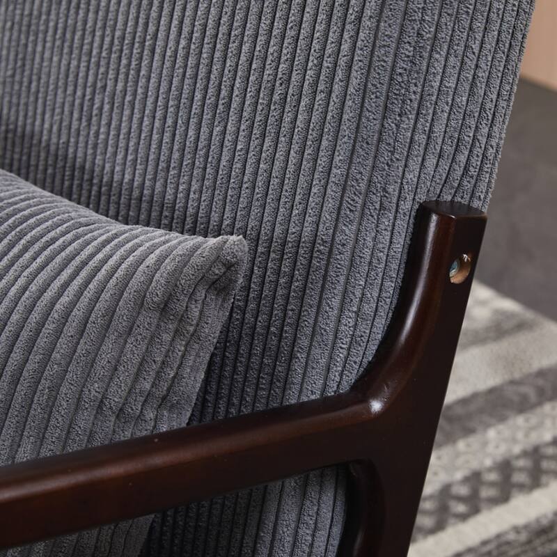 Mid-Century Modern Accent Chair&Coffee Table Set, Suitable for Living Rooms and Bedroom Relaxation Areas