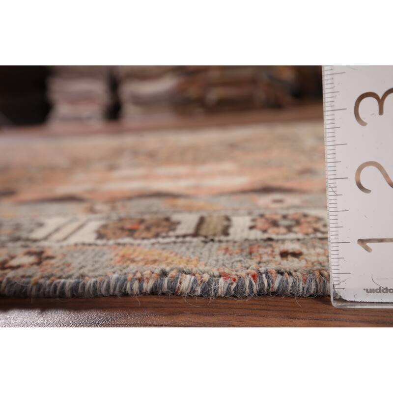 Lilian Persian Vintage Runner Rug Hand-Knotted Wool Carpet - 3'8" x 9'9"