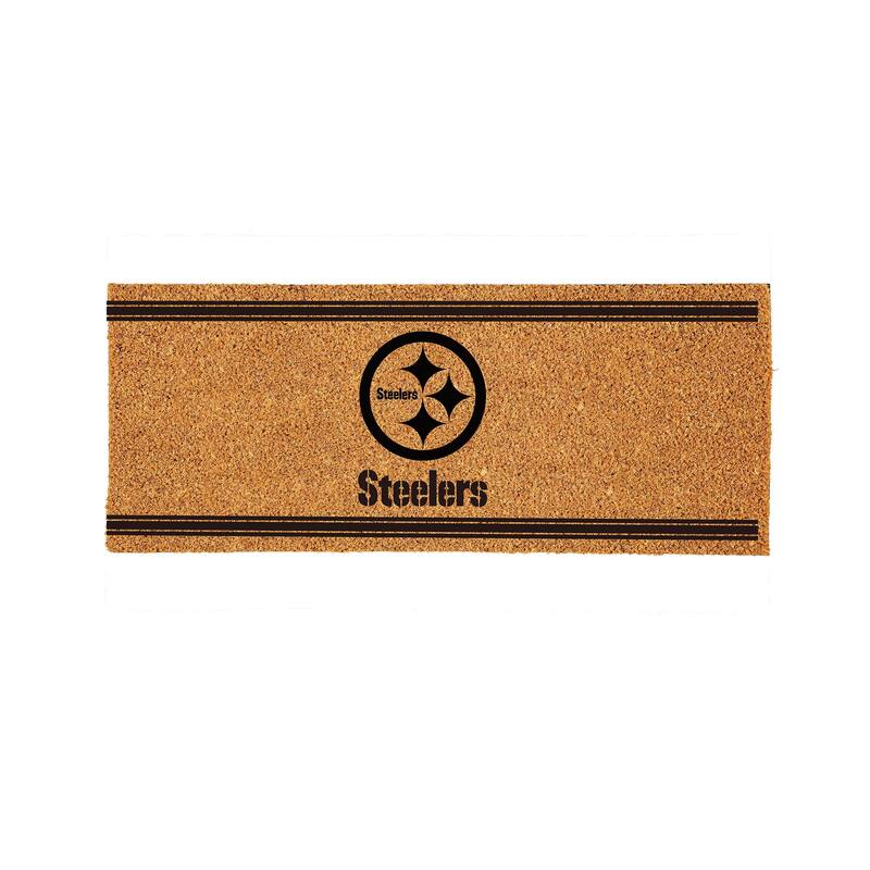 Pittsburgh Steelers Monochrome Indoor/Outdoor Coir Door Mat