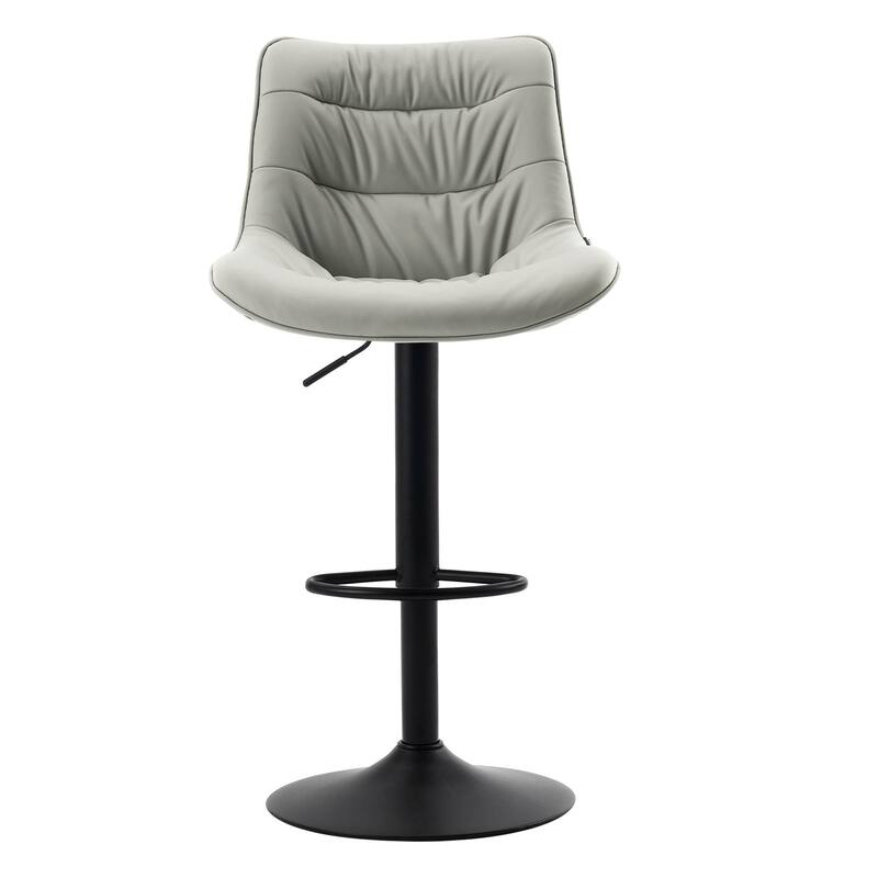 Modern Bar Stools Set of 2, Upholstered Counter Stools with Backrest