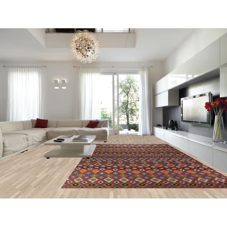 Palace Size Kilim Oriental Large Rug Hand-Woven Wool Carpet - 9'11"x 16'6"