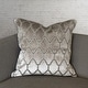 Rodeo Home Alaya Luxury Cut Velvet Square Throw Pillow - On Sale ...