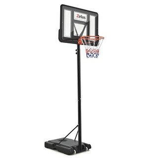Zelus 4.4-10 ft. Adjustable Heights Portable Outdoor Basketball Hoop
