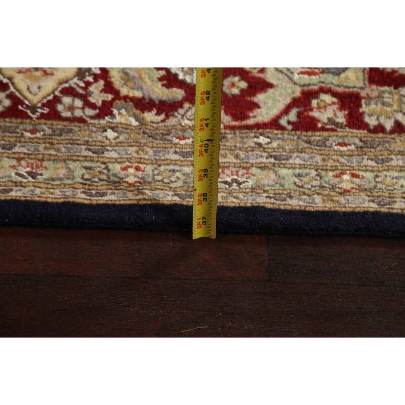 Wool/ Silk Tabriz Mahi Persian Vegetable Dye Area Rug Hand-knotted - 8'1" x 10'5"