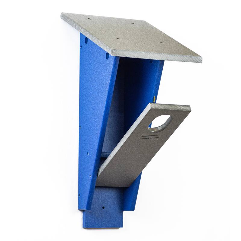 OUTDOOR LEISURE PRODUCTS Model GM20GBL Peterson Blue Bird House Made with High Density Poly Resin