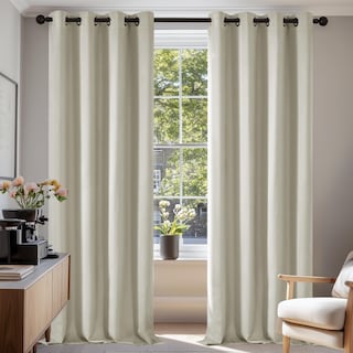 Deconovo Grommet Living Room Room Darkening Curtains (2 Panel)