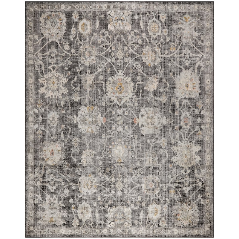 Nourison Oushak Home Indoor Persian Area Rug - 8' x 9' 10" - Charcoal