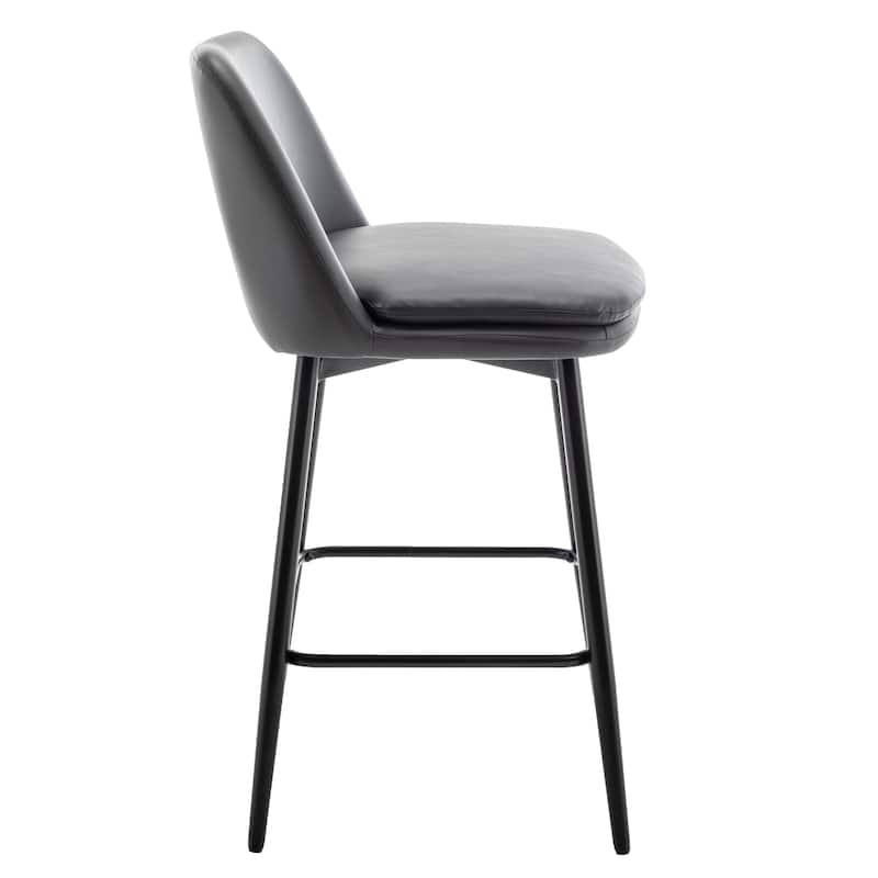 Counter Height Swivel Bar Stools Set of 2 with Back