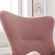 preview thumbnail 23 of 39, Velvet Armchair Wingback Comfy Rocker Chair with Thick Padded Seat for Nursery