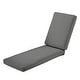 preview thumbnail 18 of 20, Classic Accessories Montlake Water-resistant Patio Chaise Lounge Cushion light charcoal grey