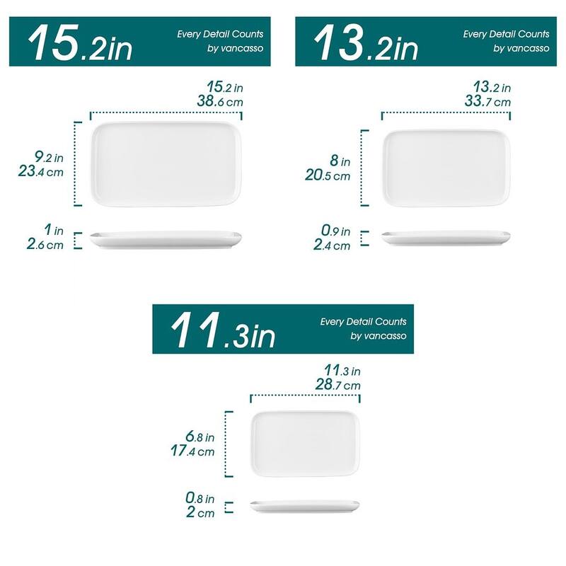vancasso Stern Series Reactive Glaze Stoneware Plates Set