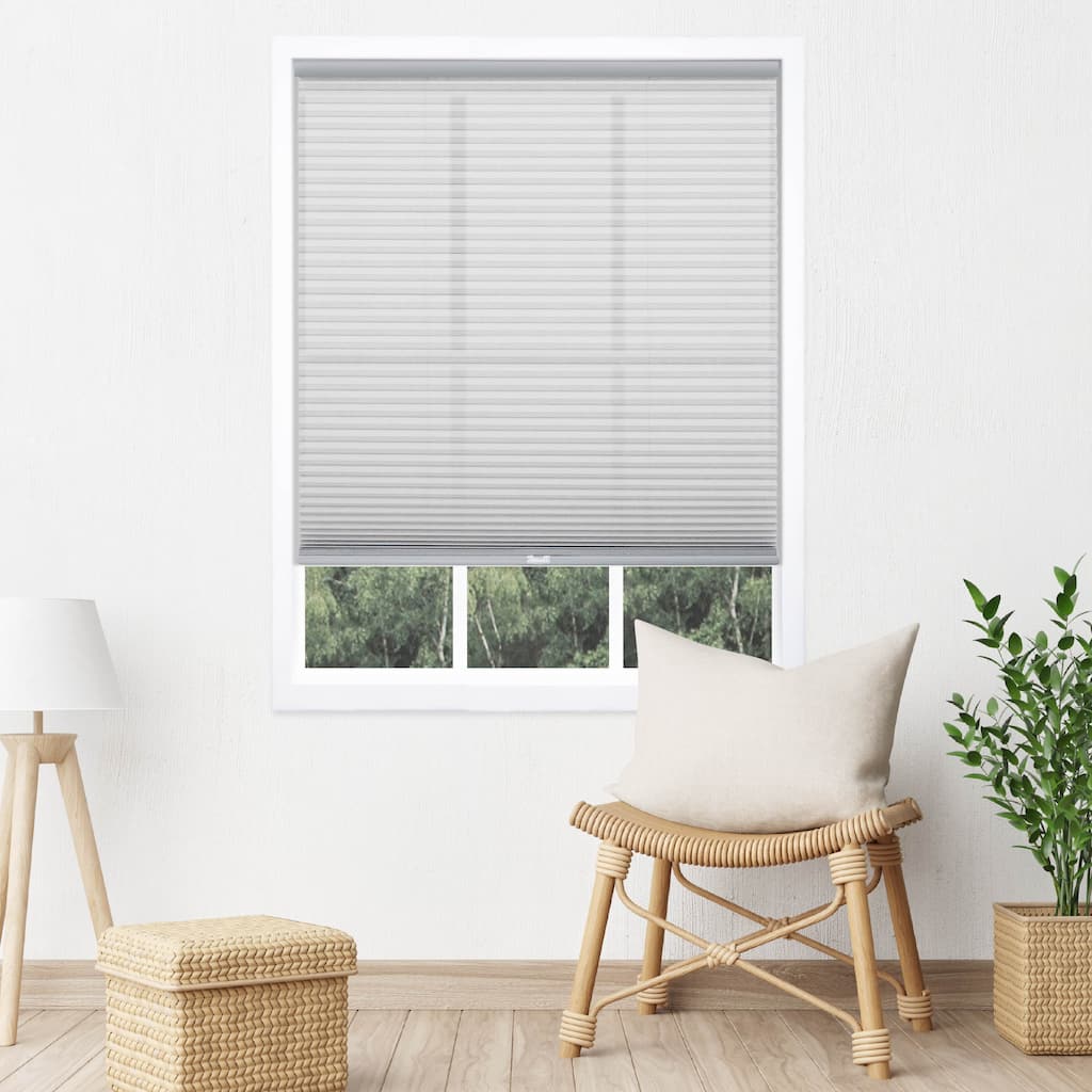 72-inch Grey Cloud Light-filtering Cordless Cellular Shade