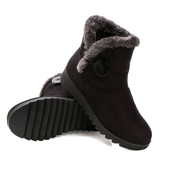 Shop Dear Time Women Winter Warm Button Snow Boots 9 Overstock 28133005