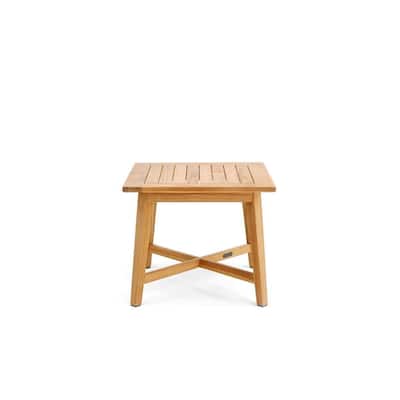 Winston All-Natural Teak Outdoor 24" Square Side Table