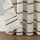 preview thumbnail 6 of 21, Clean Window Twill Stripe Anti-Dust Linen Blend Sheer Curtain Panel, Single Panel