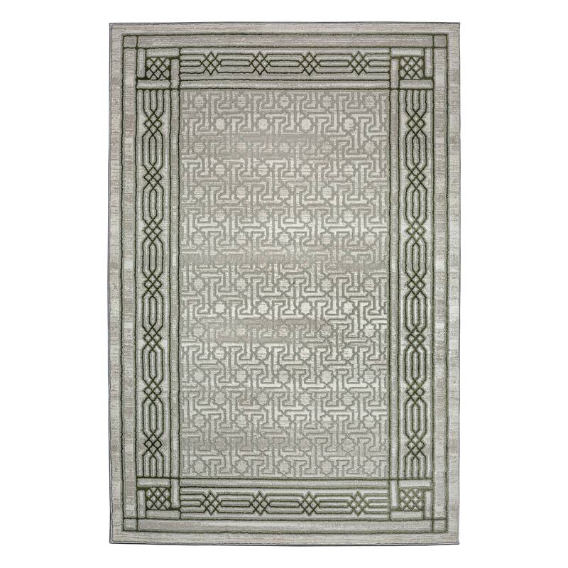 Admire Home Living Sognatore 1231 Transitional Bordered Area Rug