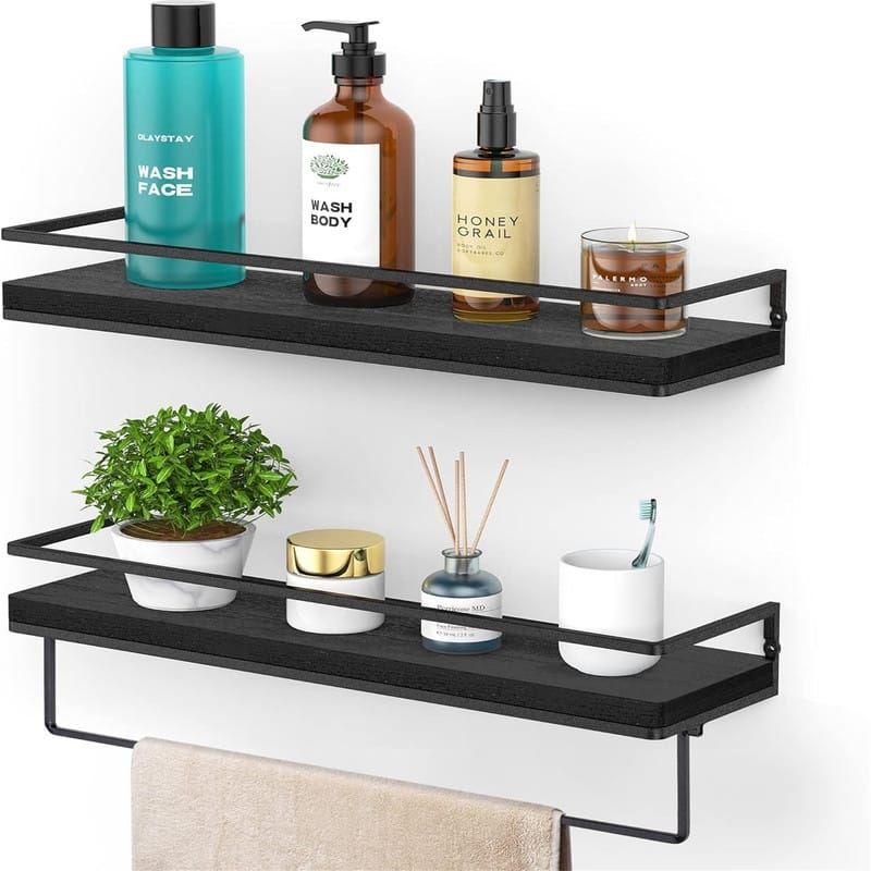 Floating Shelves Wall Mounted Set of 2 - 5"D x 3"W x 10"H