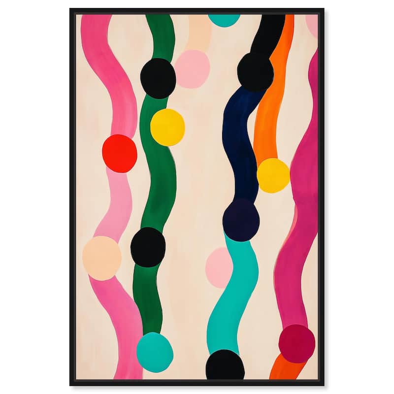 Pearl Colors I Canvas by Art Remedy - Black - 20" x 30"