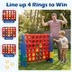 preview thumbnail 35 of 45, Costway Jumbo 4-to-Score 4 in A Row Board Game Set Outdoor Indoor Kids