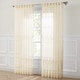 preview thumbnail 7 of 14, Lush Decor Calia Textured Stripe Sheer Pair Window Curtain Panels - 84" x 52"