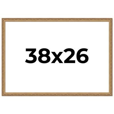 38x26 Frame Red Solid Wood Picture Frame Width 1.75 Inches | Interior Frame Depth 1 13/16 Inches