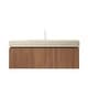 preview thumbnail 6 of 10, GDFStudio - Muri Modern 48" Floating Bathroom Vanity with Roma Travertine-Pattern Countertop & Basin, WITHOUT Faucet