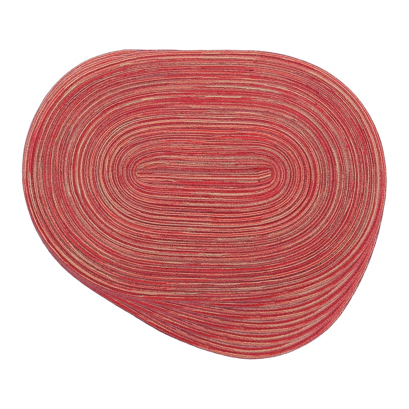 Farmhouse Placemats Set of 6 Oval Placemats for Dining Table Decor - 19.7*14Inch