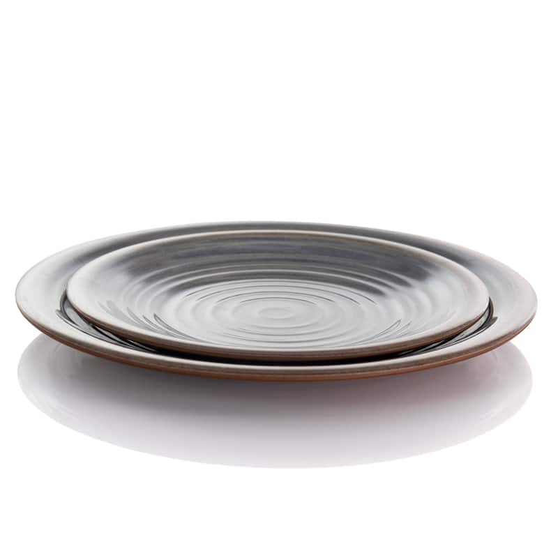 Melamine Dinnerware 12 Piece Set in Galaxy Swirl