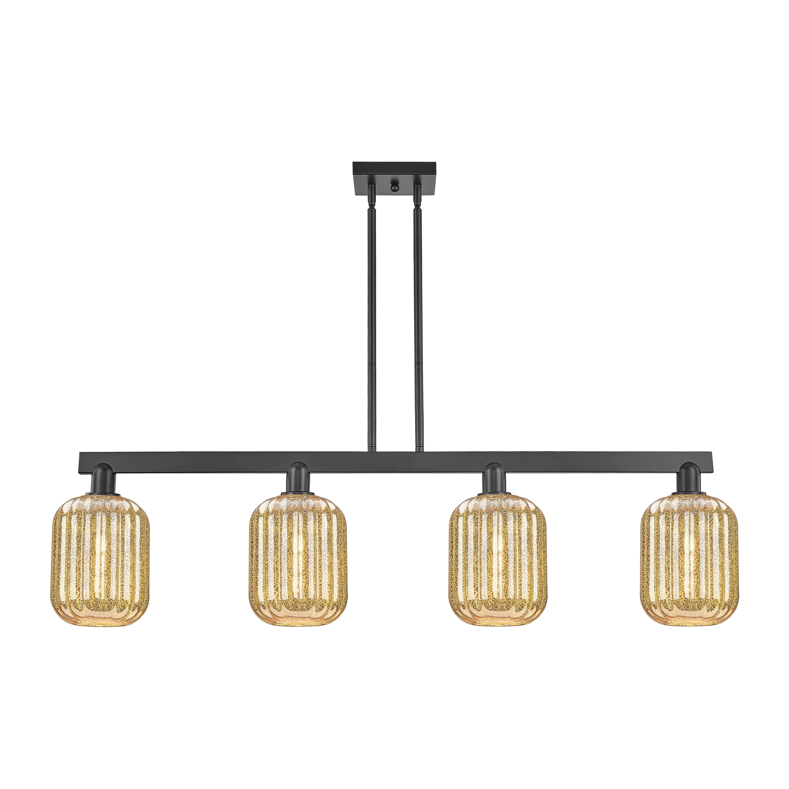 Innovations Lighting Urban Downtown - Preston - 4 Light 48" Jar Shade Stem Hung Island Light